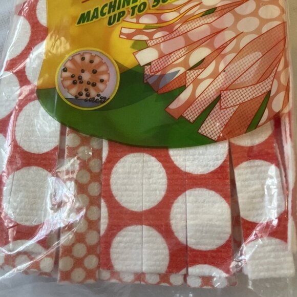 Libman Wonder Mop Refill Red Polka Dot Design Machine Washable Up To 50x For Har - Picture 4 of 8